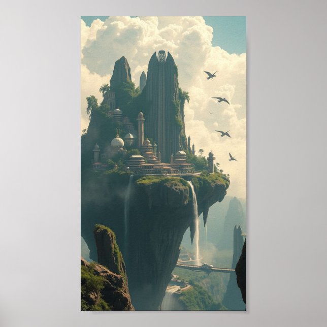 Poster Royaume du ciel des Anciens - Forteresse flottante (Devant)