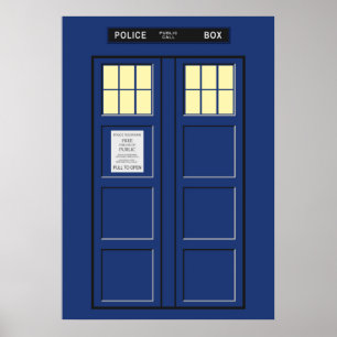 Poster Royaume-Uni - Blue Police Public Call Box 1