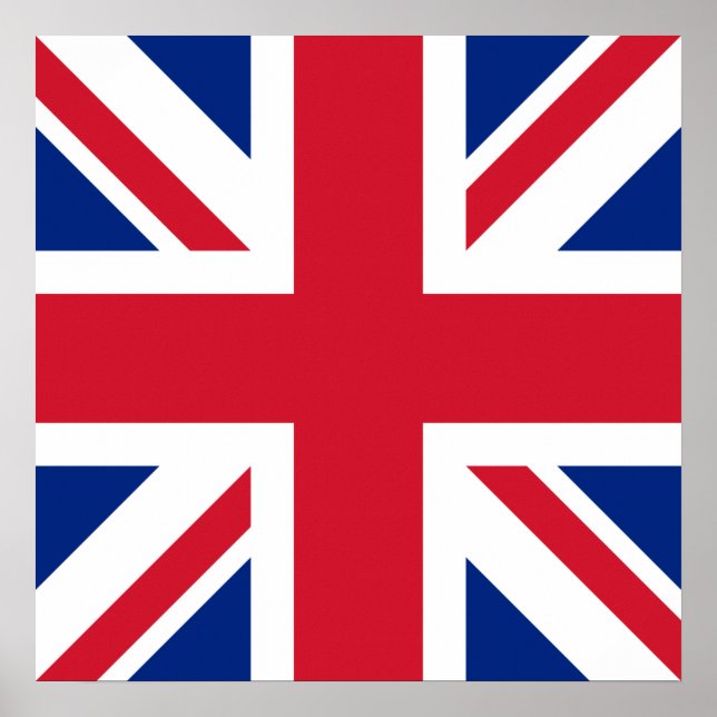 Poster Royaume-Uni Union Jack Drapeau des colonies britan (Devant)