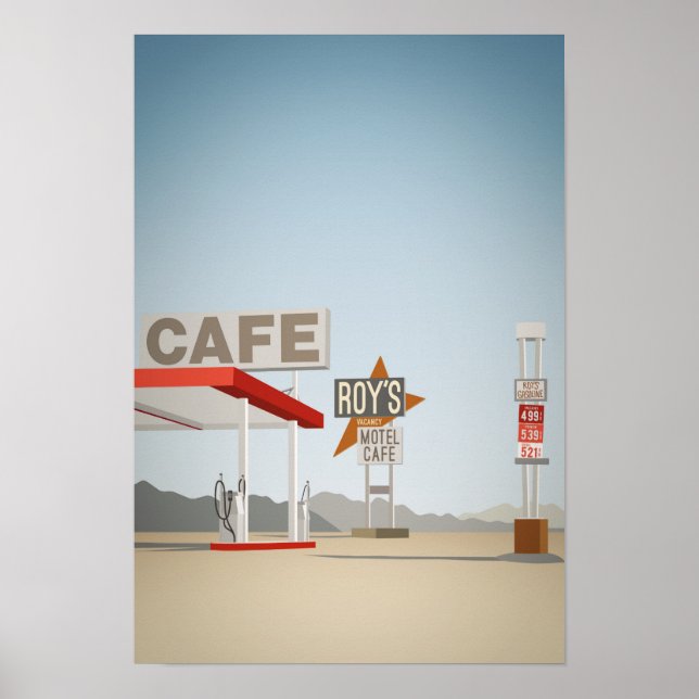 Poster Roy's Cafe Roadside Garage (Devant)