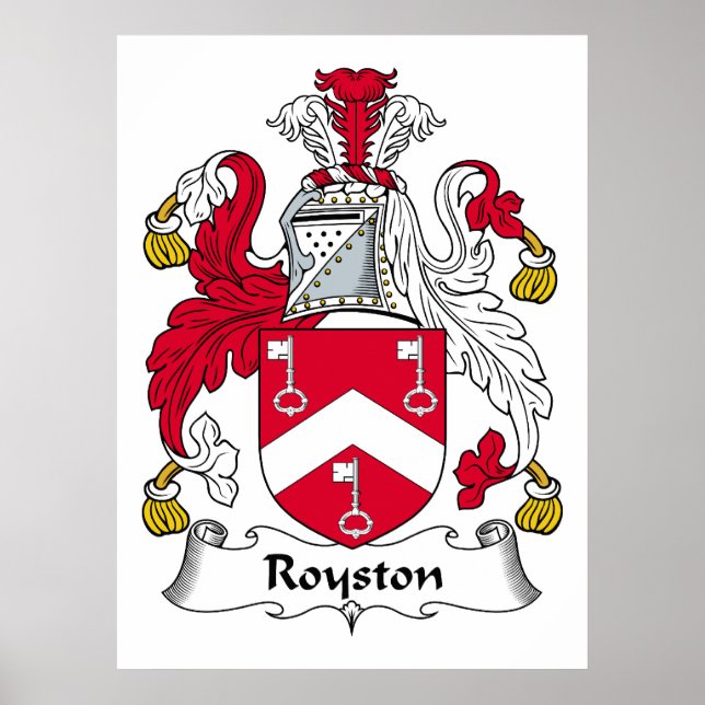 Poster Royston Family Crest (Devant)
