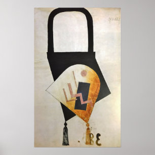 Poster Rozanova - Conception Du Sac Féminin 1917