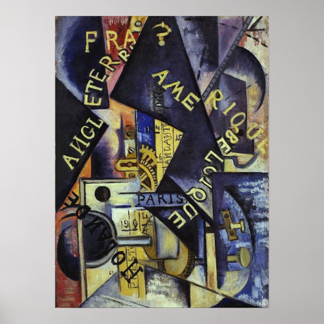 Poster Rozanova - Metronome 1915 (Devant)