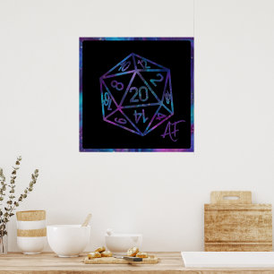 Poster RPG Crit AF   Nebula Imaginaire Tabletop Gamer Dic