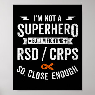 Poster RSD CRPS Guerrier Survivant Sensibilisation Soutie