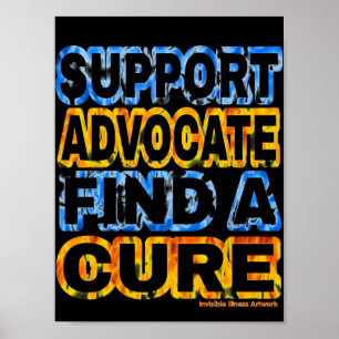 POSTER...RSD/CRPS - Orange & Blue Poster