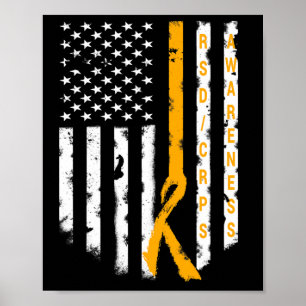 Poster Rsd Crps Sensibilisation American Flag Support Top