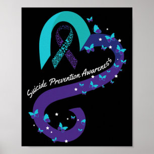 Poster Ruban Carburant Papillon Suicide Sensibilisation M