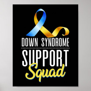 Poster Ruban de l'équipe de soutien du syndrome de Down T