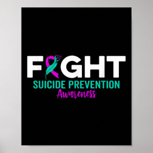 Poster Ruban de prévention du suicide Dépression Suicide