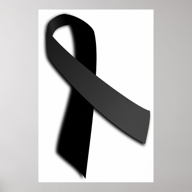 Poster Ruban de sensibilisation à la mémoire de la MIA de (Devant)