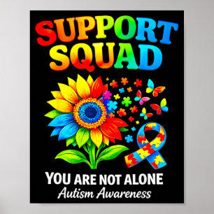 Poster Ruban de sensibilisation à l'autisme du groupe de