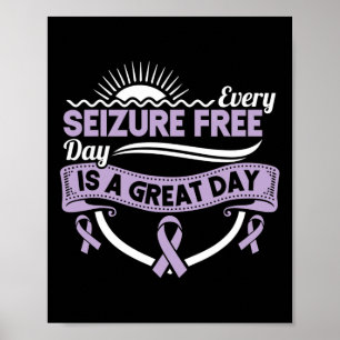 Poster Ruban de sensibilisation à l'épilepsie Chaque jour