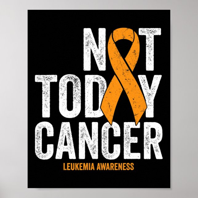 Poster Ruban de sensibilisation au cancer pas aujourd'hui (Devant)
