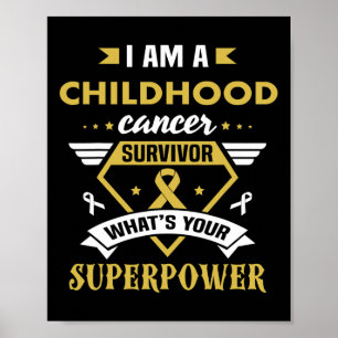 Poster Ruban de survivant de sensibilisation au cancer de