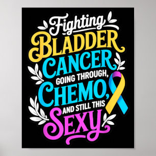 Poster Ruban de vessie pour soutenir la sensibilisation a