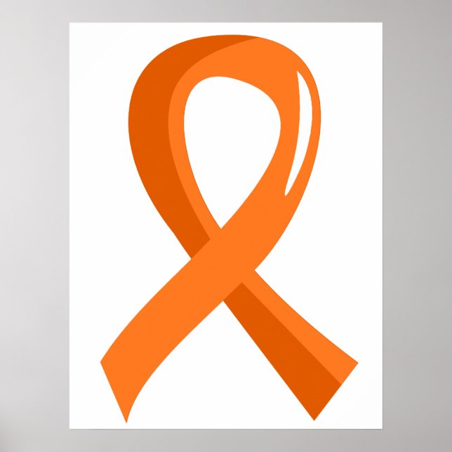 Poster Ruban orange Leukemia 3 (Devant)