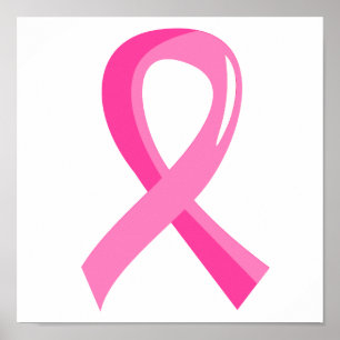 Poster Ruban Rose Cancer du Sein 3