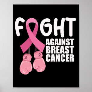 Poster Ruban Rose Cancer Sensibilisation Cancer du Sein L
