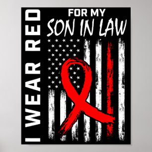 Poster Ruban Rouge Pour La Sensibilisation à La Maladie C
