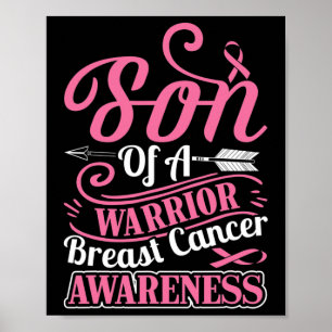 Poster Ruban Sensibilisation au Cancer du Sein Fils de Ga