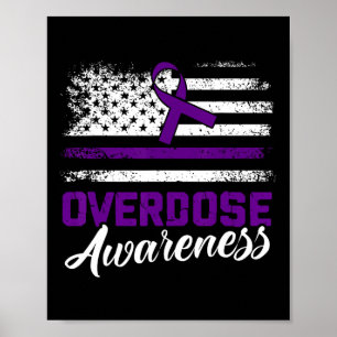 Poster Ruban Violet de Sensibilisation à la Surdose de Dr