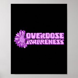 Poster Ruban Violet de Sensibilisation au Surdosage de Dr