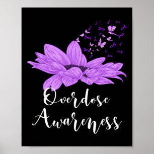 Poster Ruban Violet Papillon Tournesol Surdosage Sensibil
