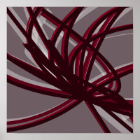 Rubans Abstraits de Bourgogne et gris | Ombres et 