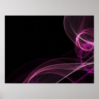 Poster Rubans colorés - Rose