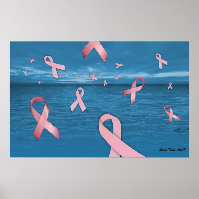Poster Rubans de sensibilisation au cancer du sein dans l (Devant)