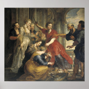 Poster Rubens - Découverte d'Achille. Ulysse, Diomède.