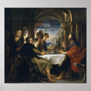 Poster Rubens - Dîner À Emmaus, 1638