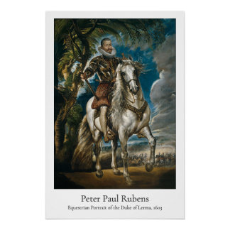 Poster Rubens – Equestrian Portrait of the Duke of Lerma