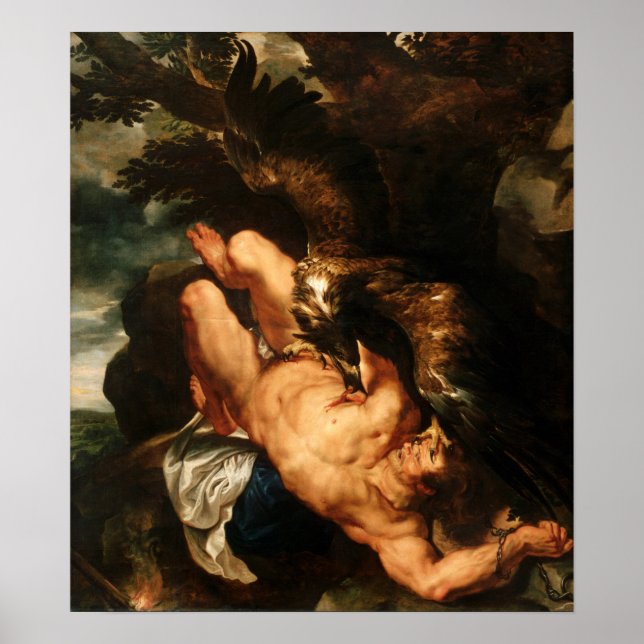 Poster Rubens - Prometheus Bound (Devant)