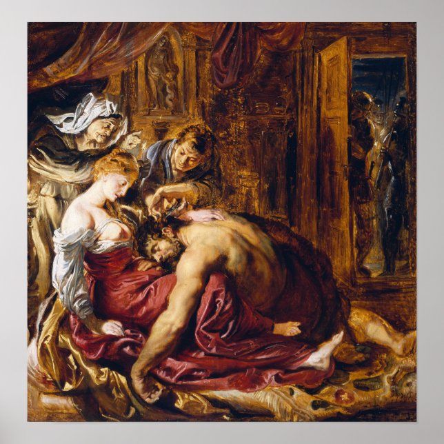 Poster Rubens - Samson et Dalila (Devant)