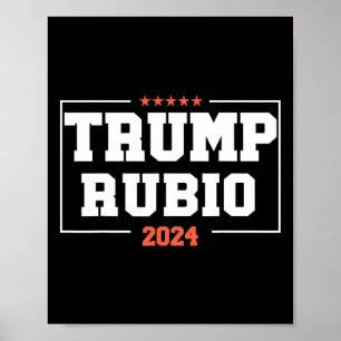 Poster Rubio Pour Le Président 2024 Campagne Élection Us