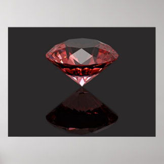 Poster Ruby à diamant rouge