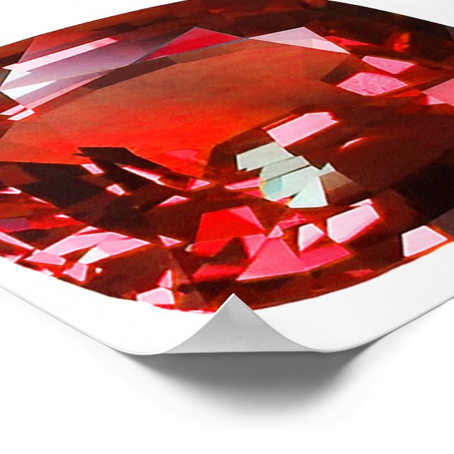 Poster Ruby Gemstone Red (Coin)