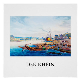 Poster Rüdesheim, Allemagne 01C