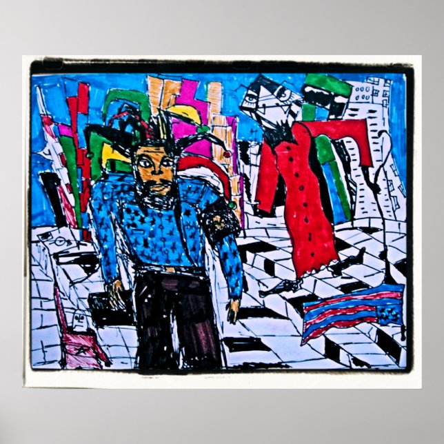 POSTER RUE À DAMIERS (Devant)