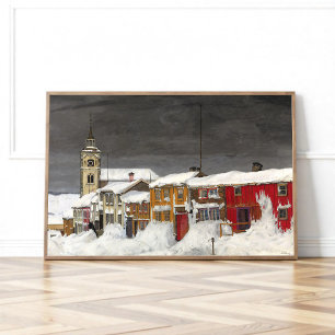 Poster Rue à Røros en hiver (1903)