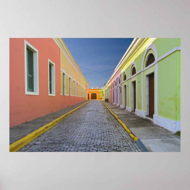 Poster Rue à San Juan, Porto Rico (Devant)