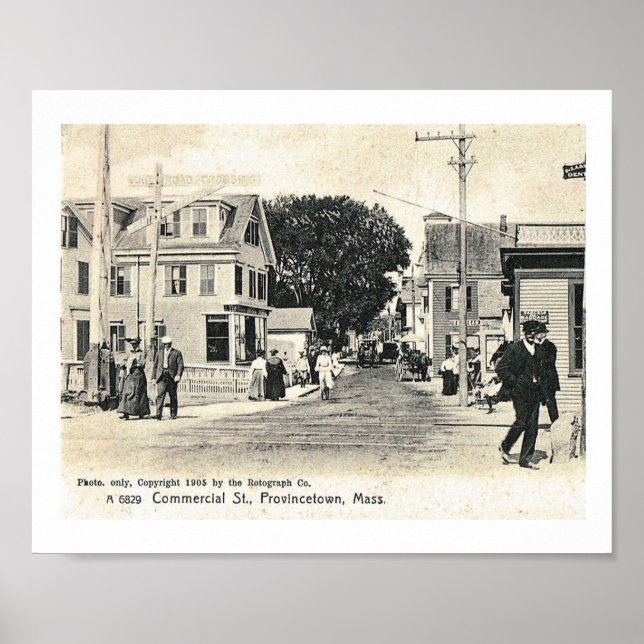 Poster Rue commerciale, Provincetown, 1905 (Devant)