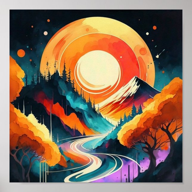 Poster rue d'art japonaise (Devant)