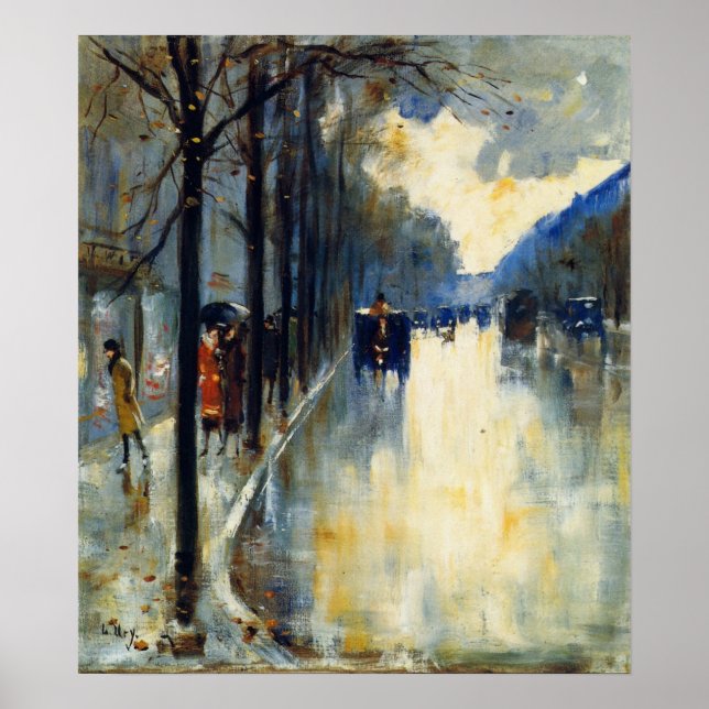 Poster Rue de Berlin à la fin de l'automne (Devant)