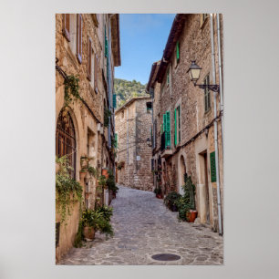 Poster Rue étroite dans le village de Valldemossa - Mallo