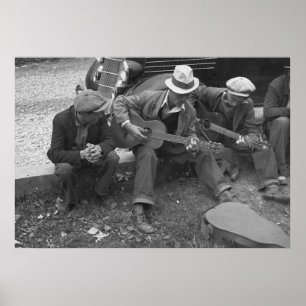 Poster Rue Musicians, 1935 du Tennessee