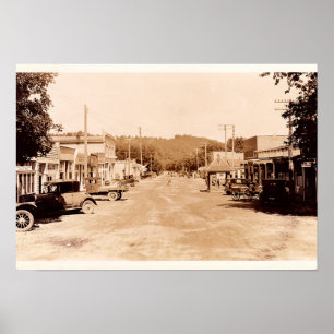 Poster Rue principale de Noel Missouri