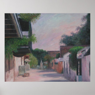 Poster Rue Saint George à Saint Augustine, Floride